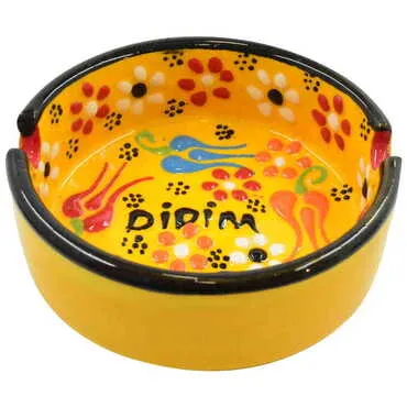 Didim Themed Turkish Ceramic B Serie Ashtray Medium Size - 2
