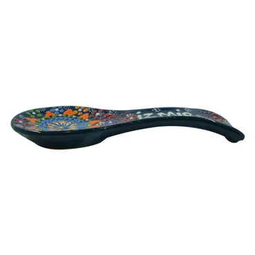 Izmir Themed Turkish Ceramic Relief Serie B Spoon Rest - 2