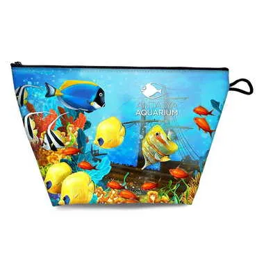 Aquapark Themed Turkish PVC Hooded Purse 160x270x80 mm - Standart - 3