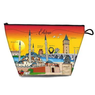Edirne Themed Turkish PVC Hooded Purse 160x270x80 mm - Standart - 3