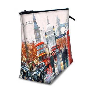 London Themed Turkish PVC Hooded Purse 160x270x80 mm - Standart - 2
