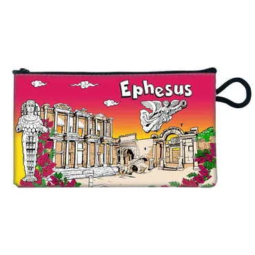 Ephesus Themed Customised PVC Pencil Case Purse 210x100 mm - Standart - 2