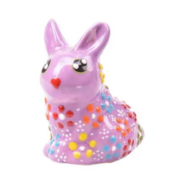 Turkish Ceramic Relief Rabbit Figurine Medium Size