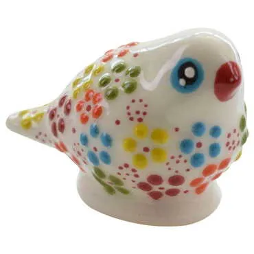 Turkish Ceramic Relief Pigeon Figurine Small Size