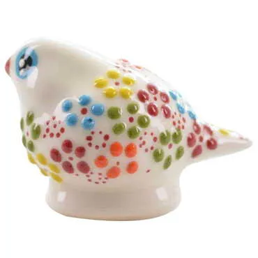 Turkish Ceramic Relief Pigeon Figurine Small Size - 2