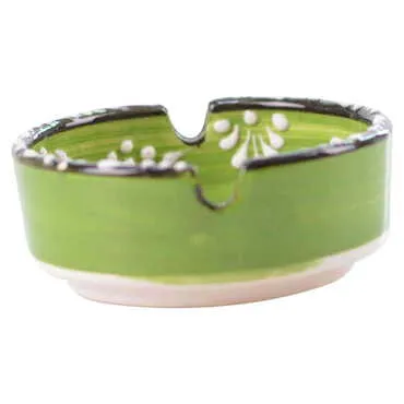 Marmaris Themed Turkish Ceramic Relief Ashtray Small Size - 2