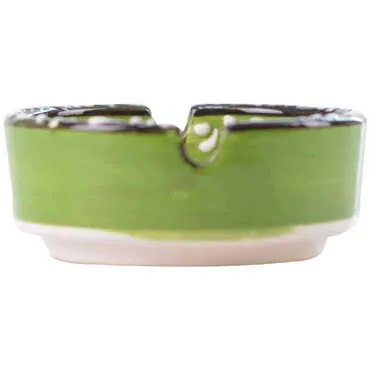 Marmaris Themed Turkish Ceramic Relief Ashtray Small Size - 3
