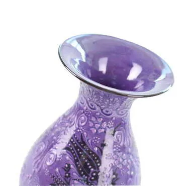 Toptan 25 Cm Turkuaz İnce Vazo - 2