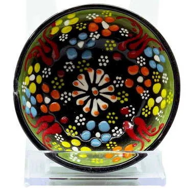 Turkish Ceramic Relief Bowl 8 cm - 2