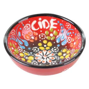 City Themed Turkish Ceramic Relief Bowl 8 cm