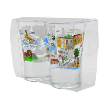 Balikesir Region Themed Shot Glass Set of 2 Pcs - Standart - 2