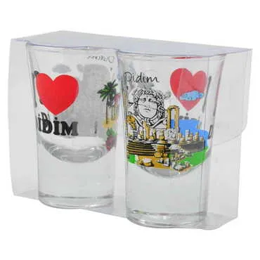 Didim Themed Shot Glass Set of 2 Pcs - Standart - 2