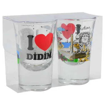 Didim Themed Shot Glass Set of 2 Pcs - Standart - 3