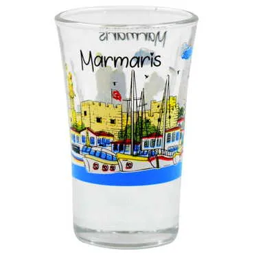 Toptan Marmaris Temalı İkili Shot Bardak - 6