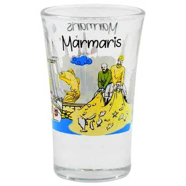 Toptan Marmaris Temalı İkili Shot Bardak - 10