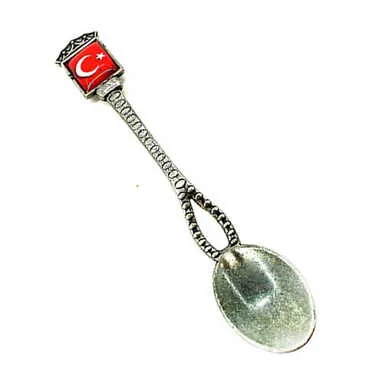Turkey Themed Decorative Metal Spoon