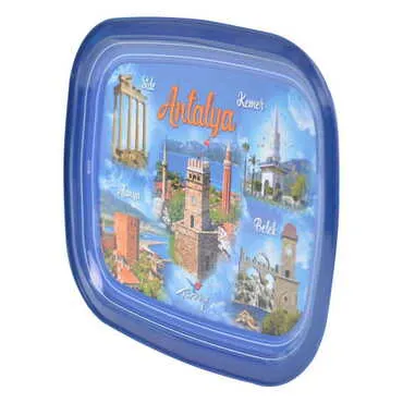Antalya Region Themed Customised Printed Tin Serving Tray 305x235 mm - 2