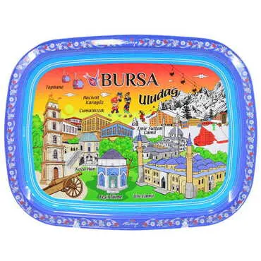 Bursa Themed Customised Printed Tin Serving Tray 305x235 mm
