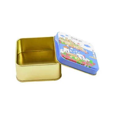 Bodrum Themed Customised Round Tin Metal Box 75x75x35 mm - Standart - 3