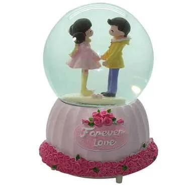 Medium Size Glass Globe Romantic Love No:39 Medium Size