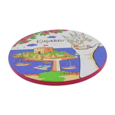 Kusadasi Themed Customised Metal Tin Coaster 90 mm - Standart - 2