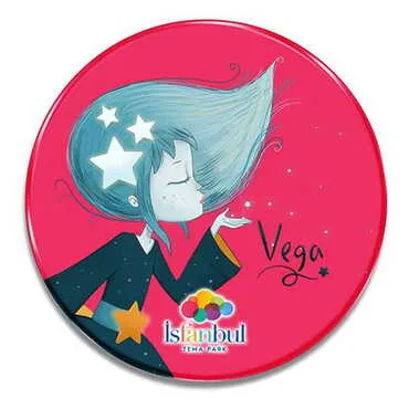 Theme Park Themed Customised Metal Tin Coaster 90 mm - Standart - 3