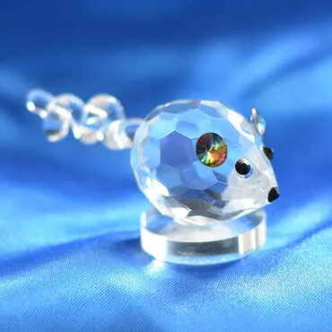 Crystal Mouse Figurine No. 1