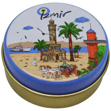 Izmir Themed Tin Boxed Candle 73x35 mm - 2