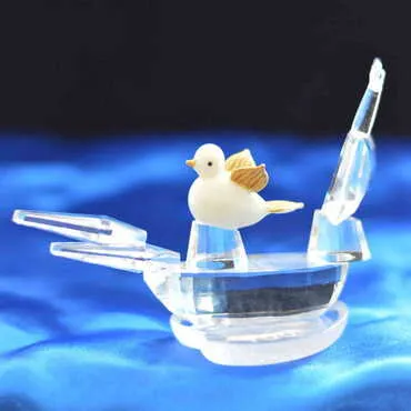 Crystal Birds Sailing Figurine