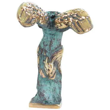 Bronze Nıke Figurine 14 cm - Standart - 4