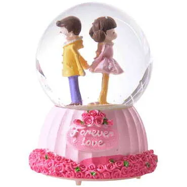 Polyester Love Forever Snow Globe