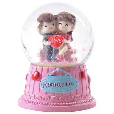 Glass Polyester Globe Love No:21 Medium Size