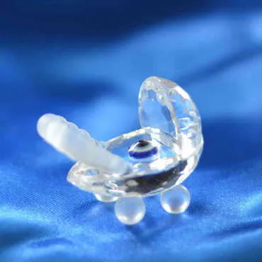 Crystal Little Baby Stroller Figurine - Standart