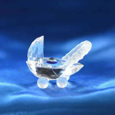 Crystal Little Baby Stroller Figurine - Standart - 3