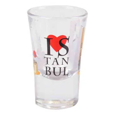 Istanbul Themed Custom Printed Shot Glass 45x70 mm - 3