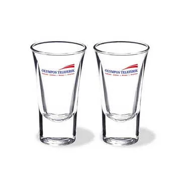 Cable Card Themed Custom Printed Shot Glass 45x70 mm - Standart