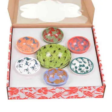 Toptan 13 Cm Ve 8 Cm Dalmaçyali Kase Set