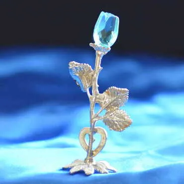 Crystal Metal Rose Figurine - Standart - 2