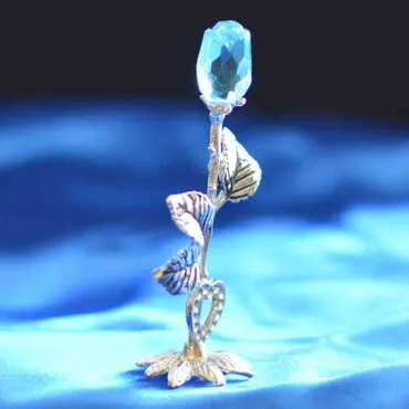 Crystal Metal Rose Figurine - Standart - 3