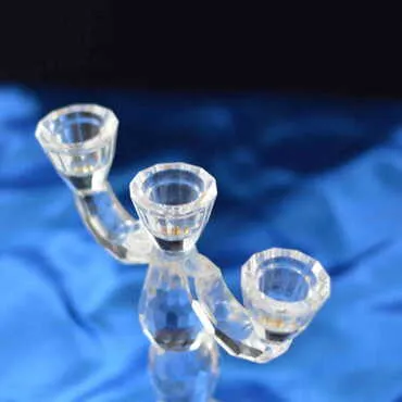 Crystal Triple Candle Holder - Standart - 4
