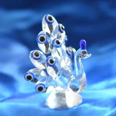Crystal Peacock Figurine No. 3