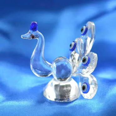 Crystal Peacock Figurine Set of 6 pcs No. 2 - Standart - 2