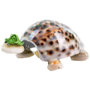 Sea Shell Triple Turtles with Hats Figurine - Standart - 2