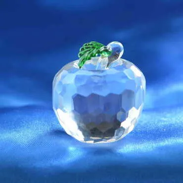 Crystal Apple Figurine