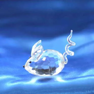 Crystal Mouse Figurine No. 1