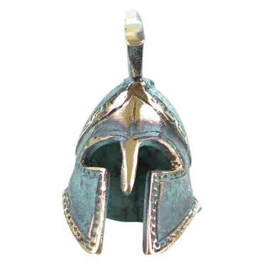 Bronze Helmet Figurine No :1 11 Cm - Standart - 3