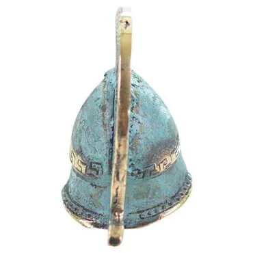 Bronze Helmet Figurine No :1 11 Cm - Standart - 4