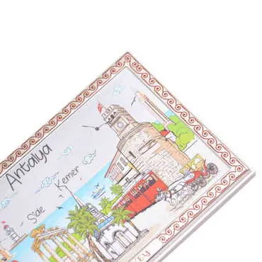 Antalya Themed Silver Plated Desktop Decor White 78X125 Mm - Standart - 4