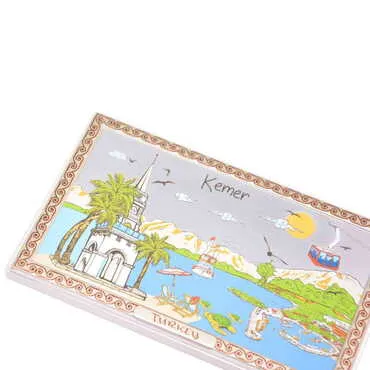 Kemer Themed Silver Plated Desktop Decor Mahogany 78X125 Mm - Standart - 2