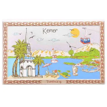 Kemer Themed Silver Plated Desktop Decor Mahogany 78X125 Mm - Standart - 4